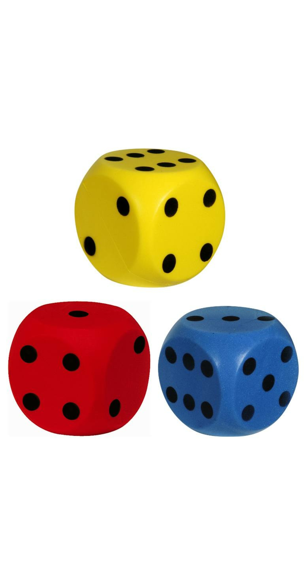 Soft Dice (Assorted Colours) 15cm - 1pc