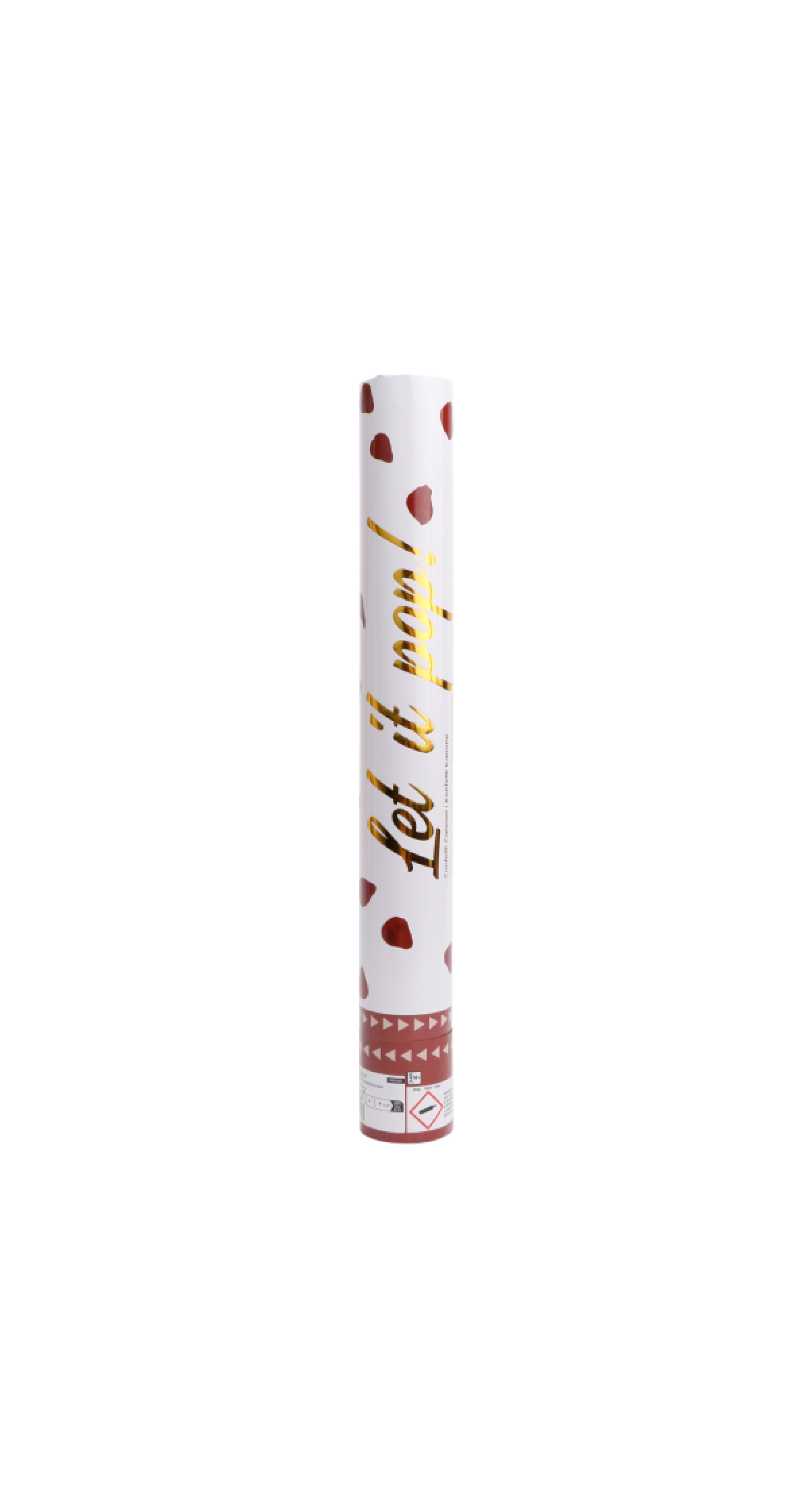 Confetti Cannon / Popper Red Paper Rose Petals 40cm