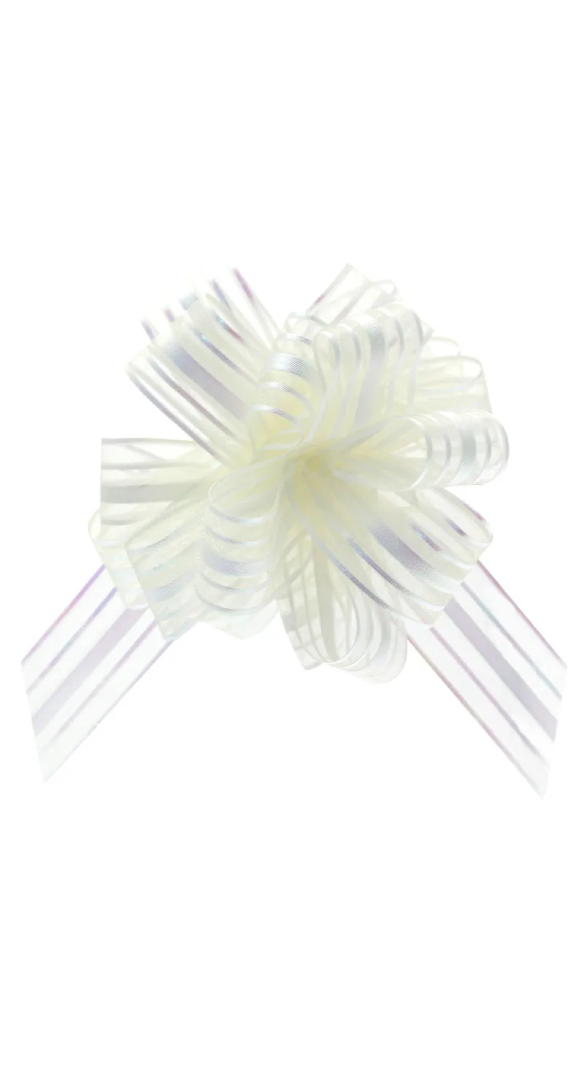 Ivory Single Organza Pull Bow 31mm