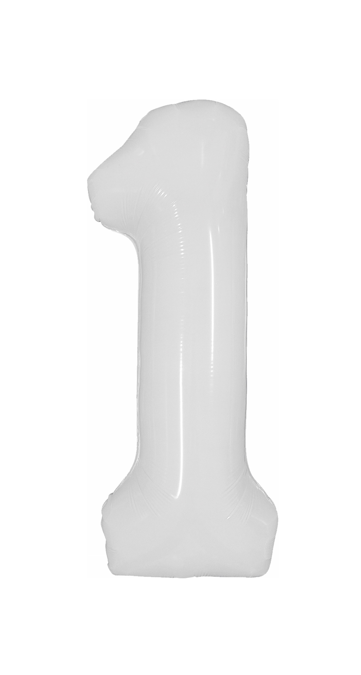 40 Inch Foil Balloon Number 1 - White
