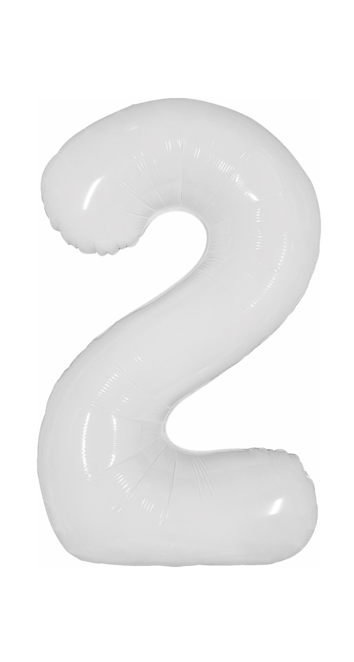 40 Inch Foil Balloon Number 2 - White