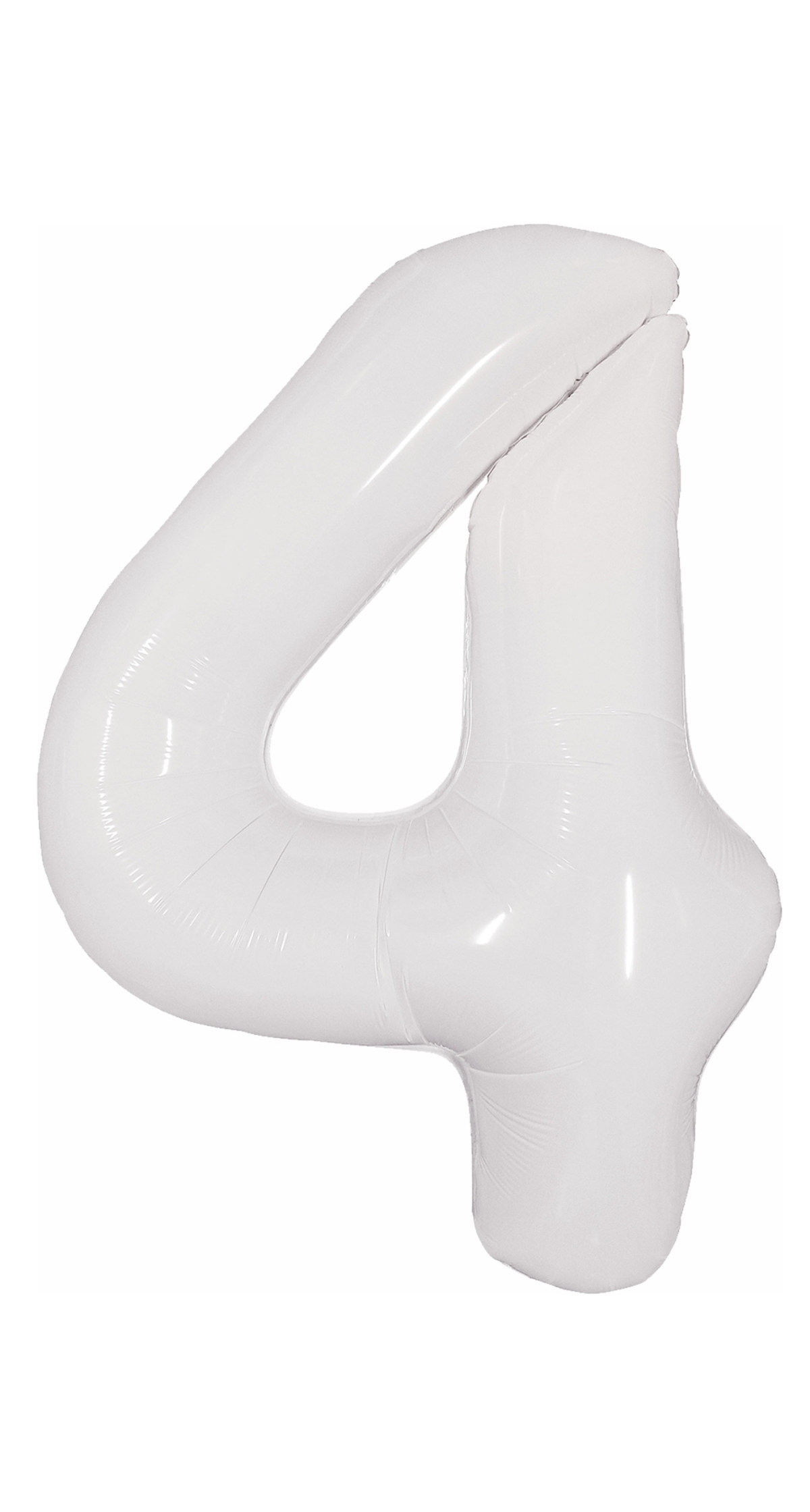 40 Inch Foil Balloon Number 4 - White
