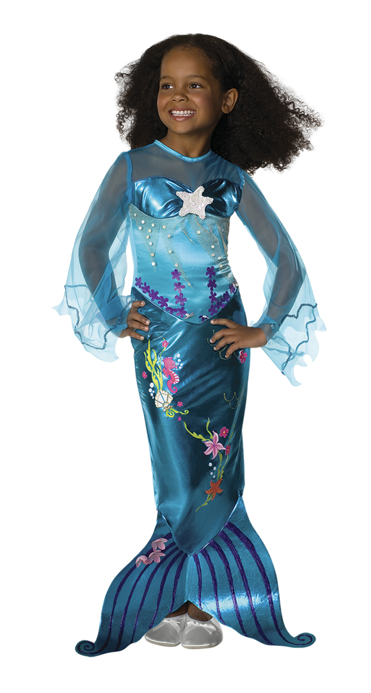 Blue Little Mermaid Costume - Age 5 to 7 Years