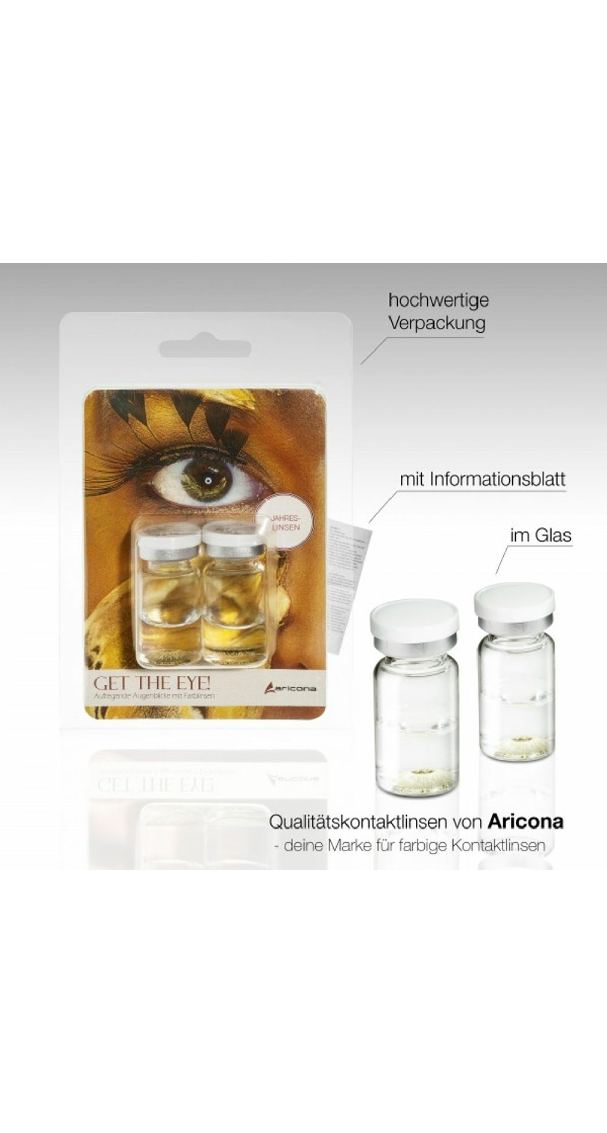 Contact Lenses Sky Blue (1 Pair) - 12 Month Use - Image 4