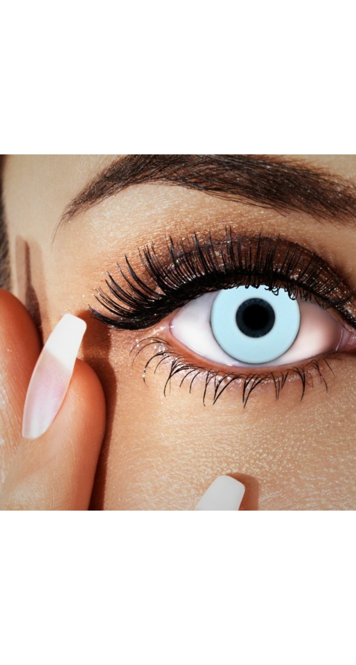 Contact Lenses Sky Blue (1 Pair) - 12 Month Use - Image 3