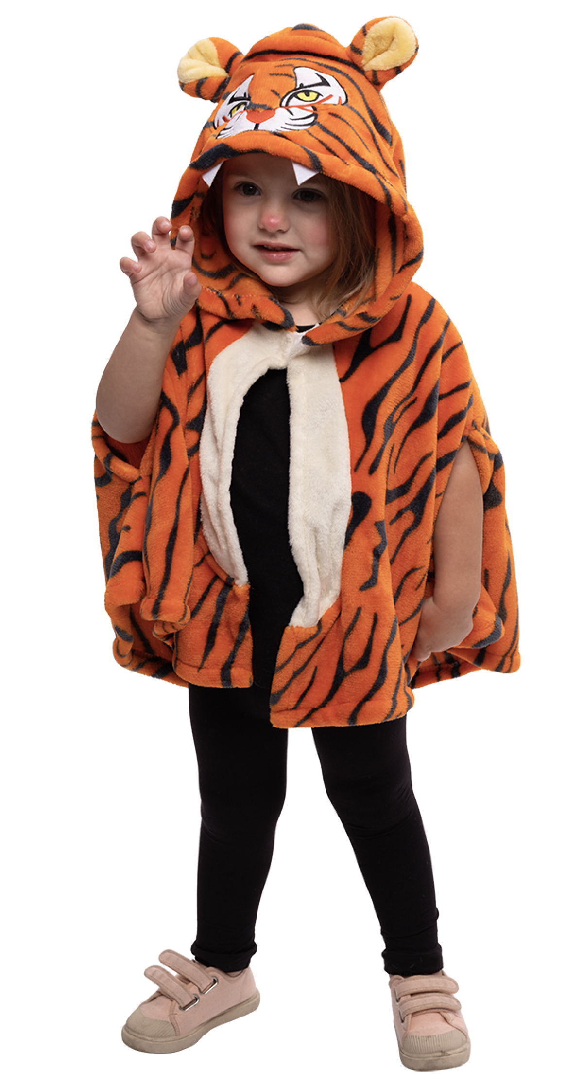 Super Tiger Costume Cape & Hood - Age 2 to 3 Years