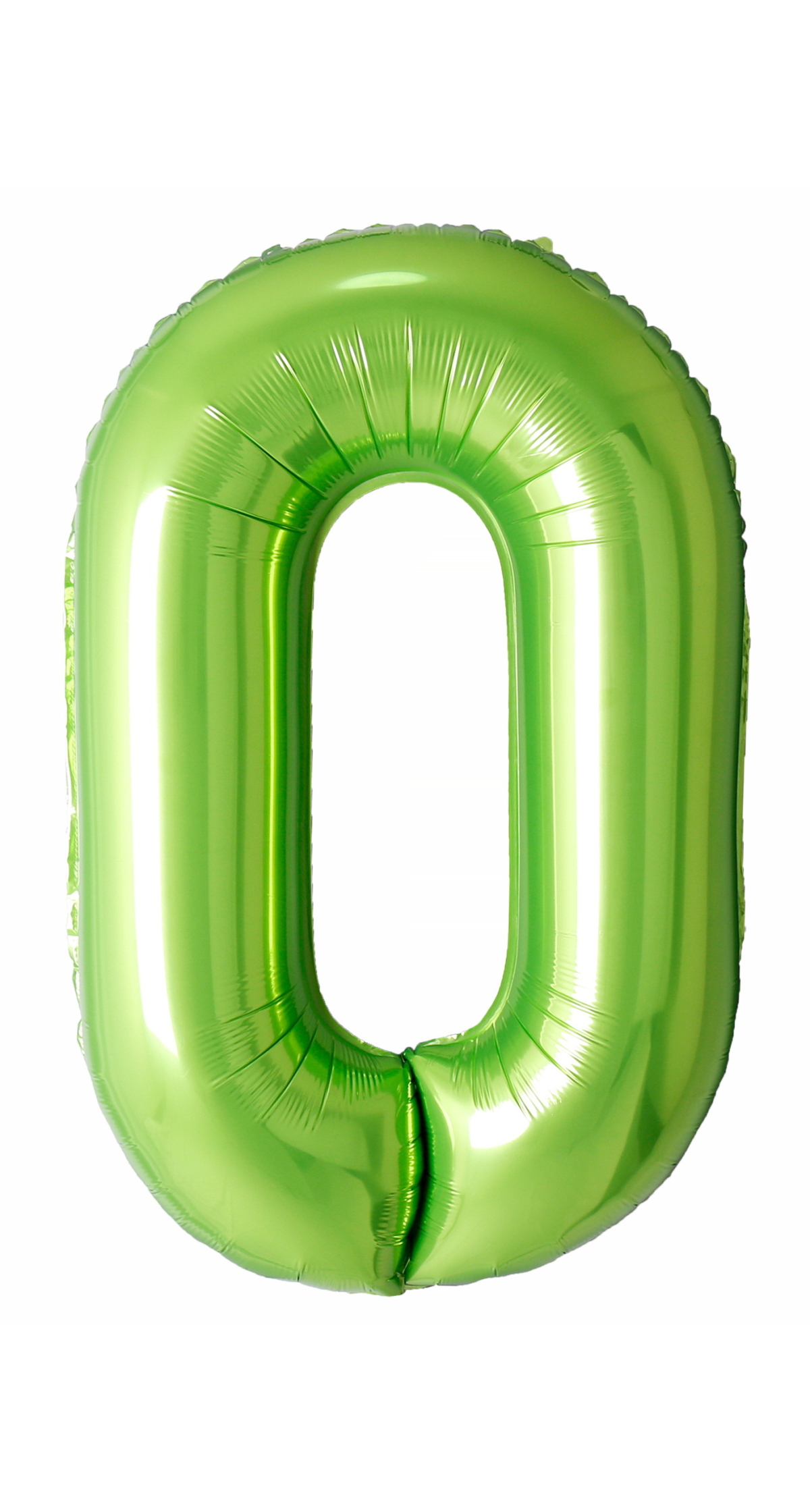 40 Inch Foil Balloon Number 0 - Lime Green