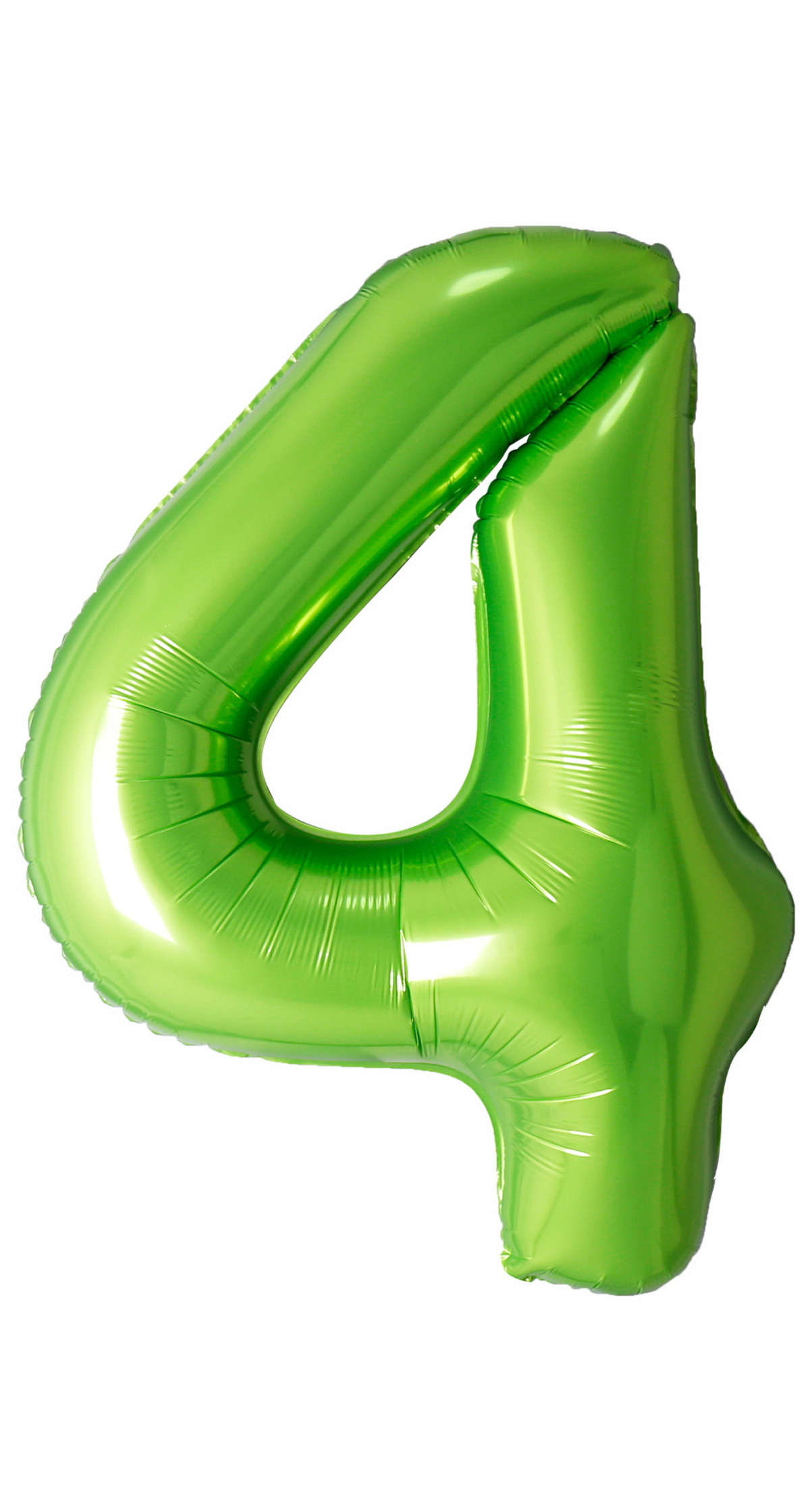 40 Inch Foil Balloon Number 4 - Lime Green