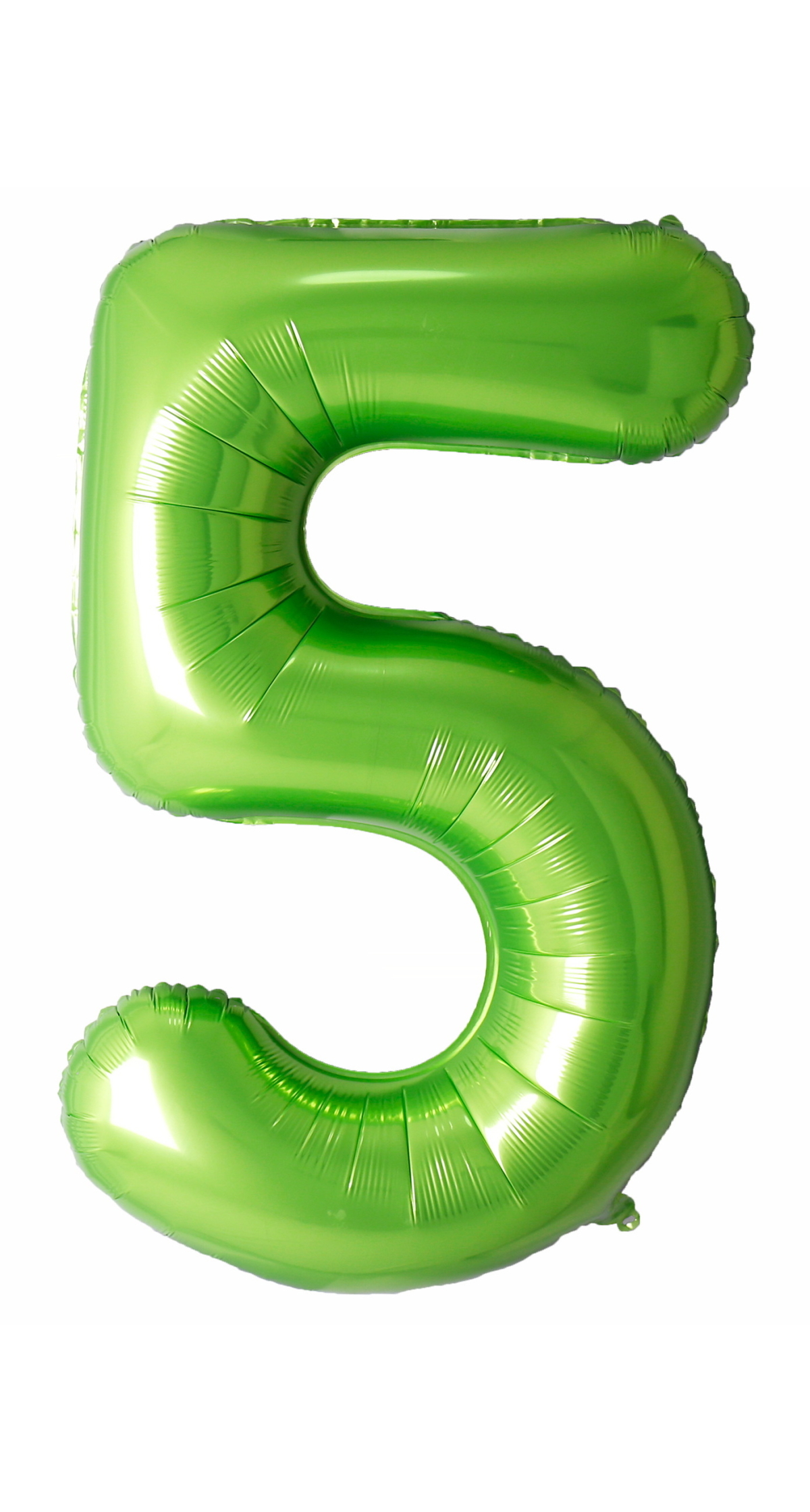 40 Inch Foil Balloon Number 5 - Lime Green