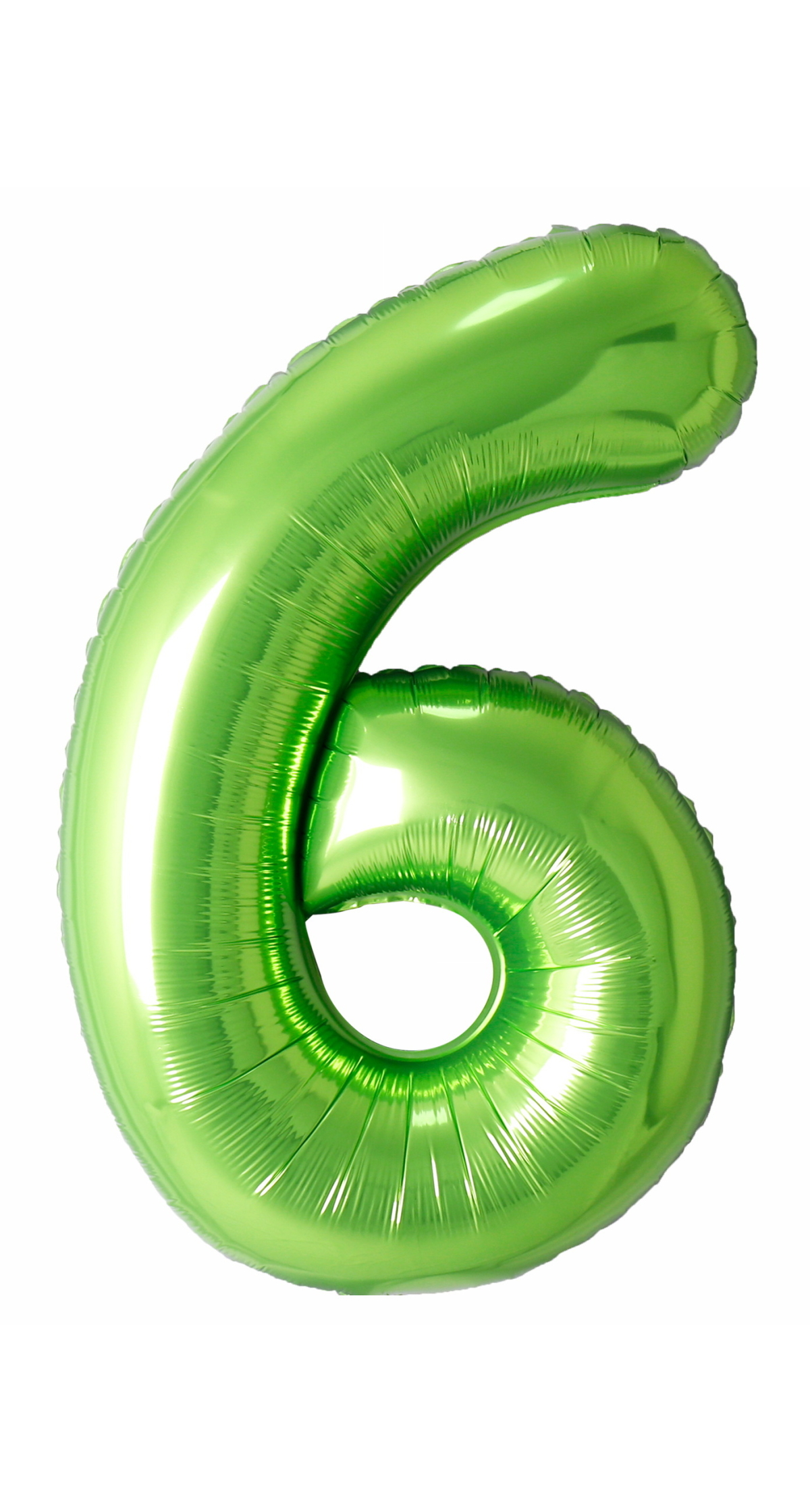 40 Inch Foil Balloon Number 6 - Lime Green