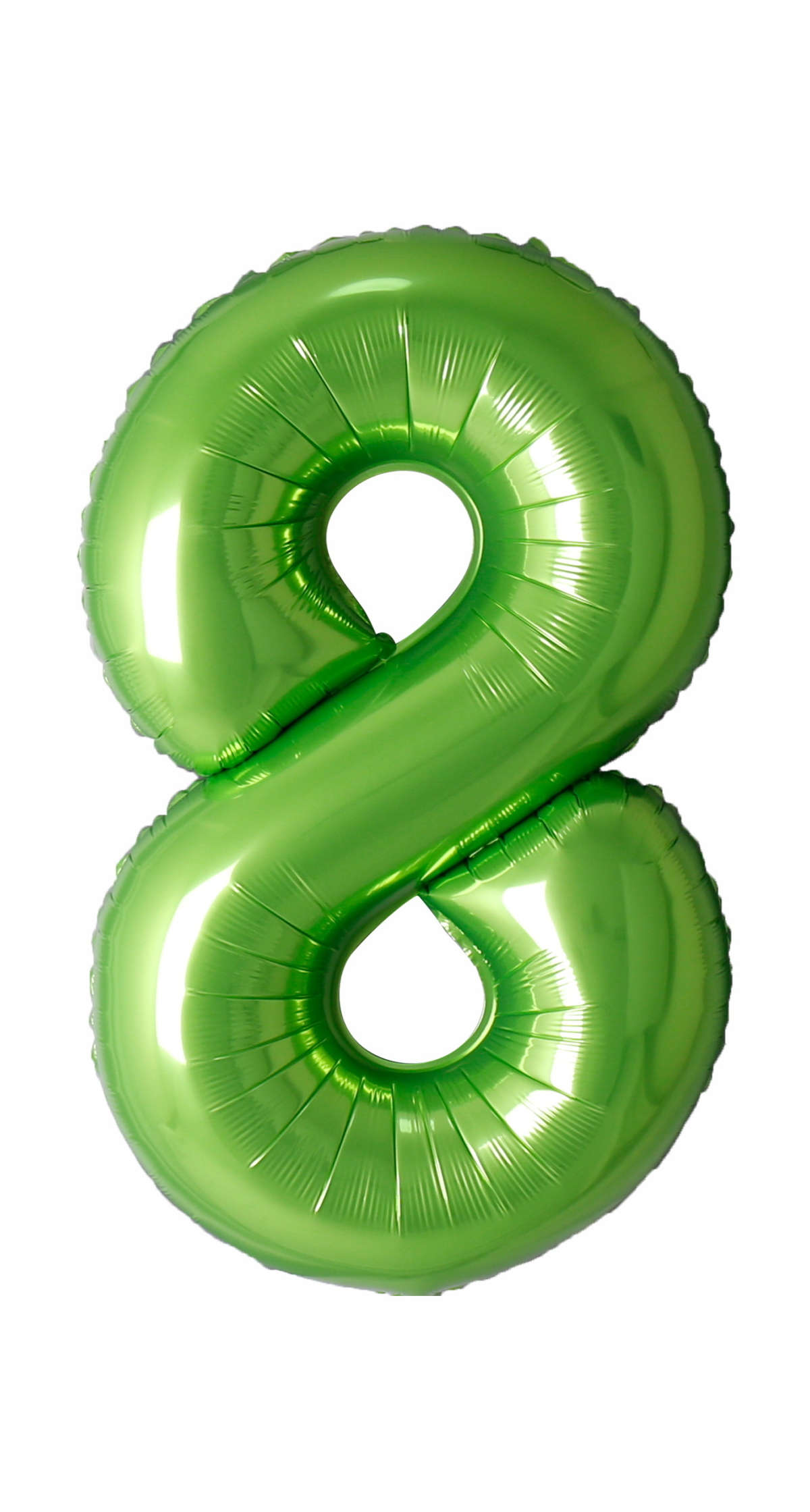 40 Inch Foil Balloon Number 8 - Lime Green