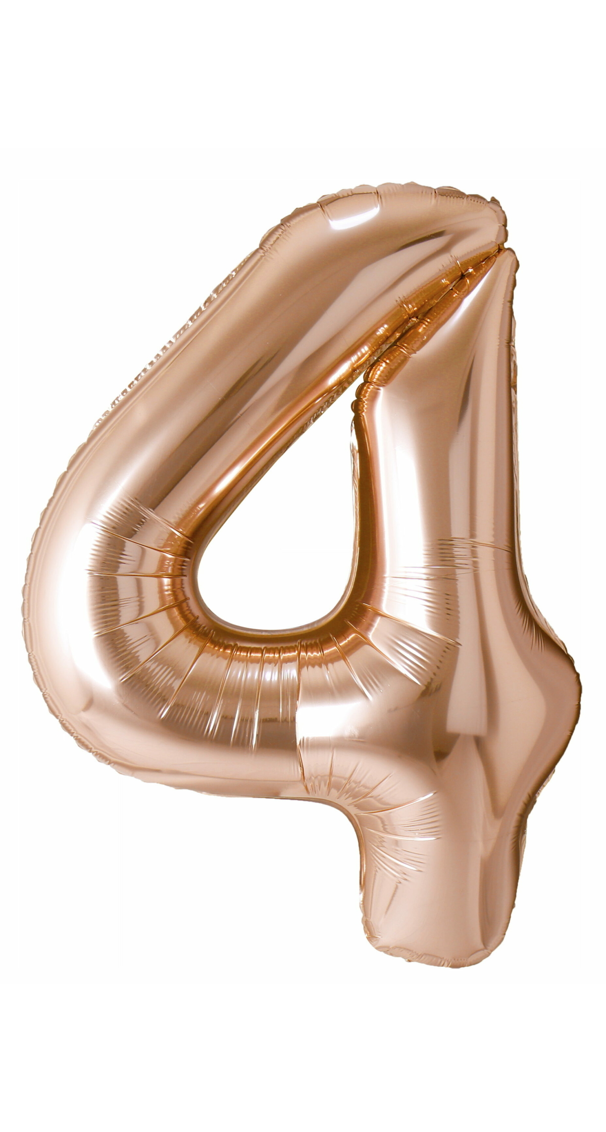 40 Inch Foil Balloon Number 4 - Champagne Gold