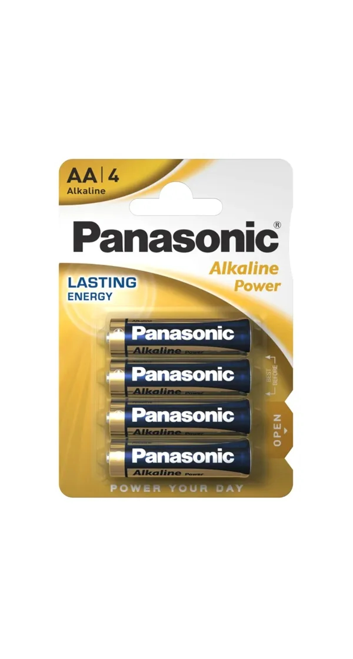 Panasonic AA Alkaline Power Batteries - 4pcs