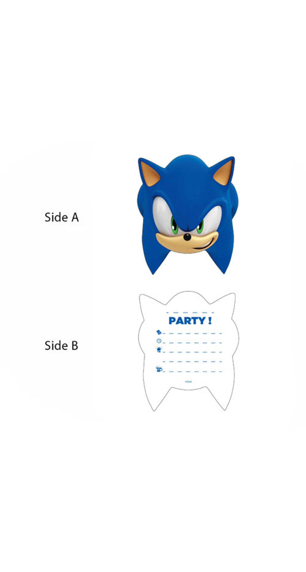 Sonic Speed FSC Die-Cut Invitations & Envelopes - 6pk - Image 2