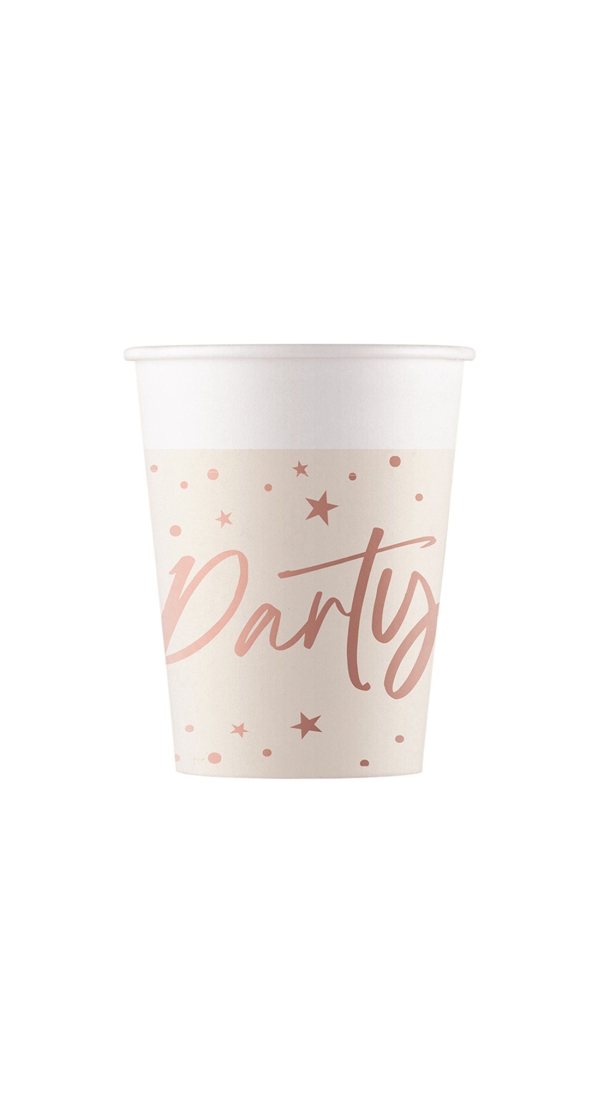 Rose Gold Party FSC Paper Cups 200ml - 8pk