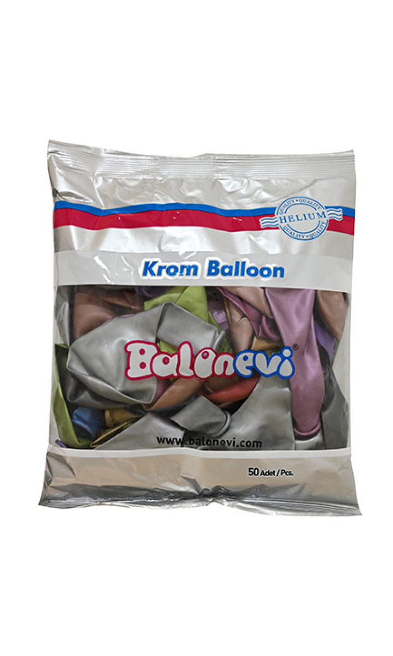 Balonevi Single Latex Balloons Chrome