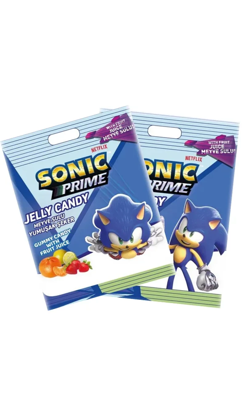 Sonic Fruit Flavoured Jelly Candy - 80g