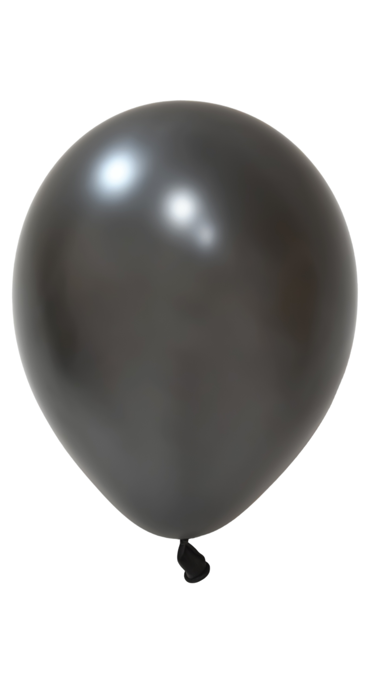Balonevi Metallic Black Latex Balloon 12 Inch - 1pc