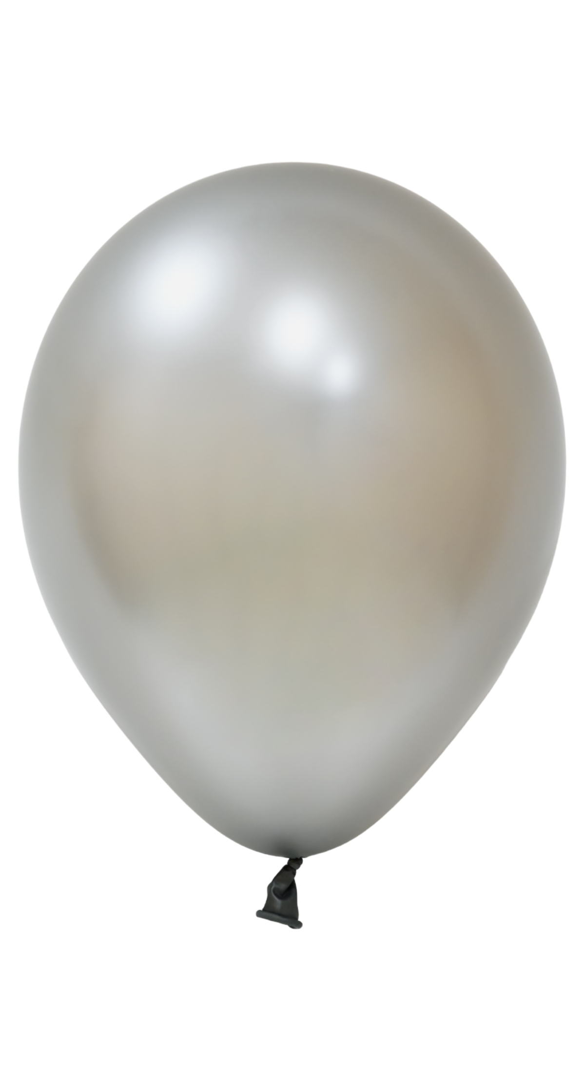 Balonevi Metallic Silver Latex Balloon 12 Inch - 100pcs