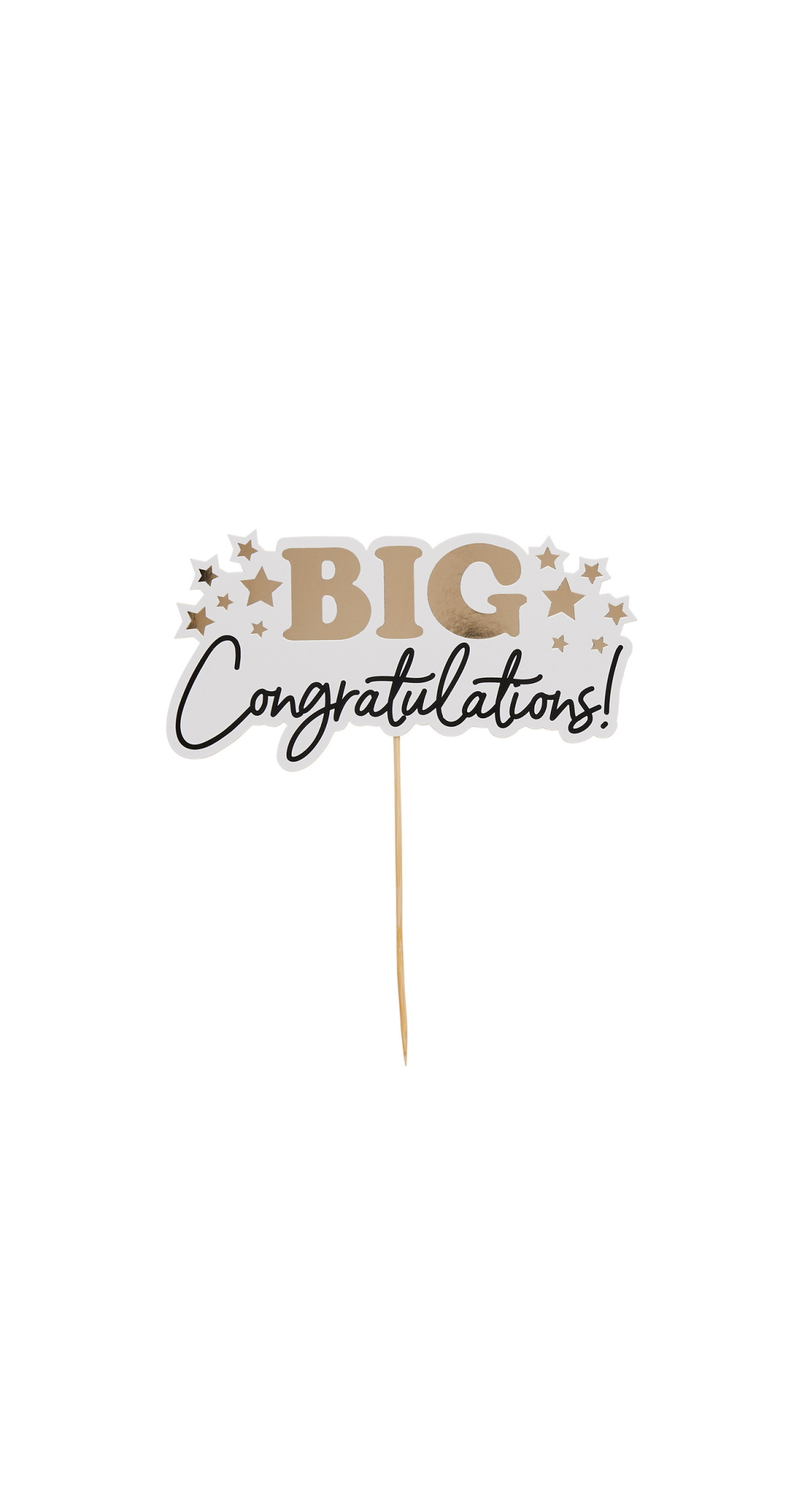Big Congratulations Card Cake Topper - Image 2