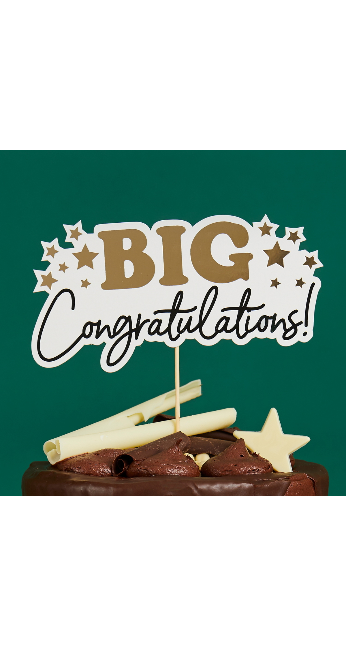 Big Congratulations Card Cake Topper