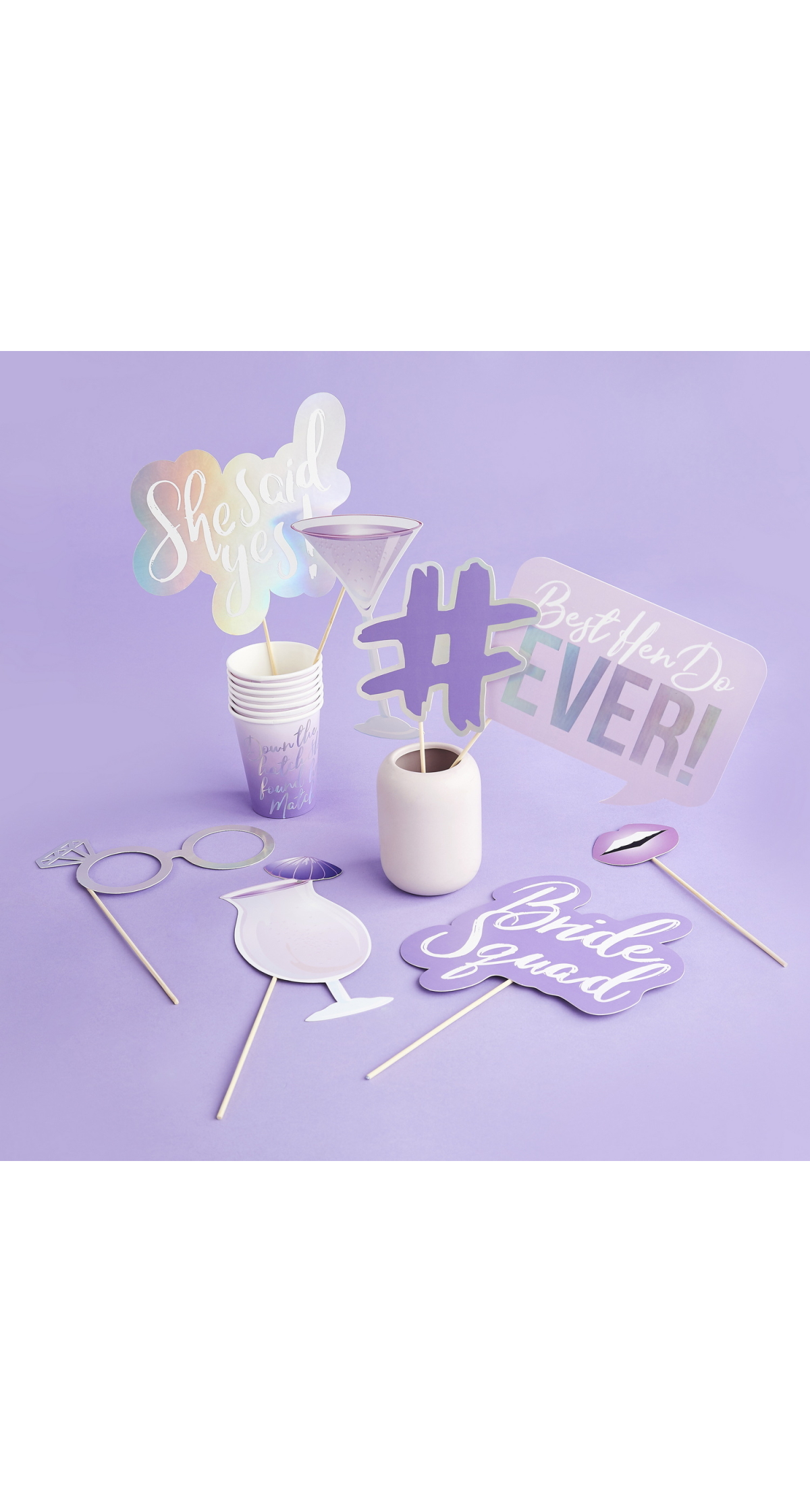 Bride Squad Photo Booth Props (10pk) - Image 2