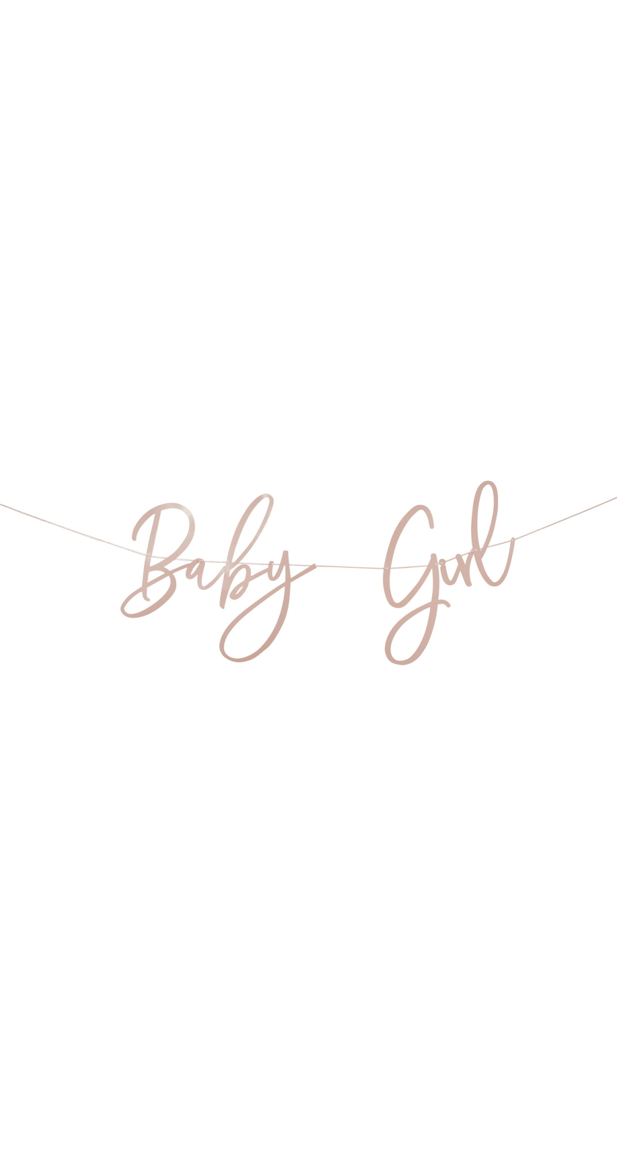 Pink Baby Girl Banner 2M
