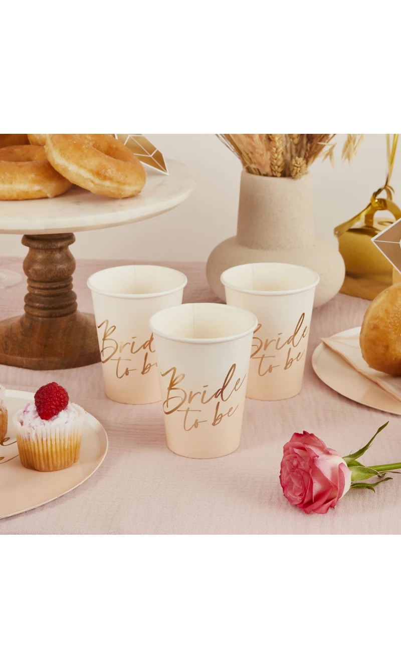 Bride To Be Paper Cups 8 pcs
