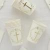 Gold Cross Paper Cups 8 pcs - Image 3