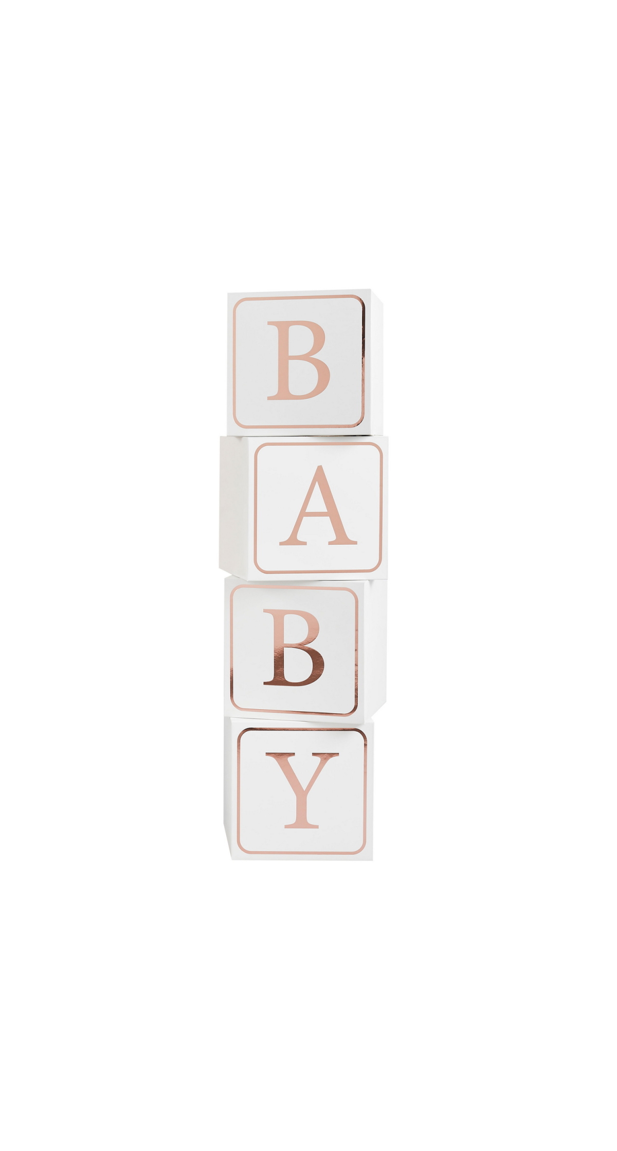 Rose Gold Baby Giant Blocks 4 pcs - Image 2