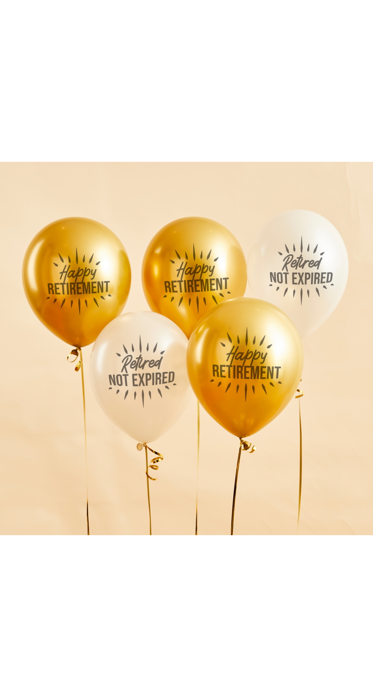 Happy Retirement Latex 12 Balloons 5 Pack - Image 3