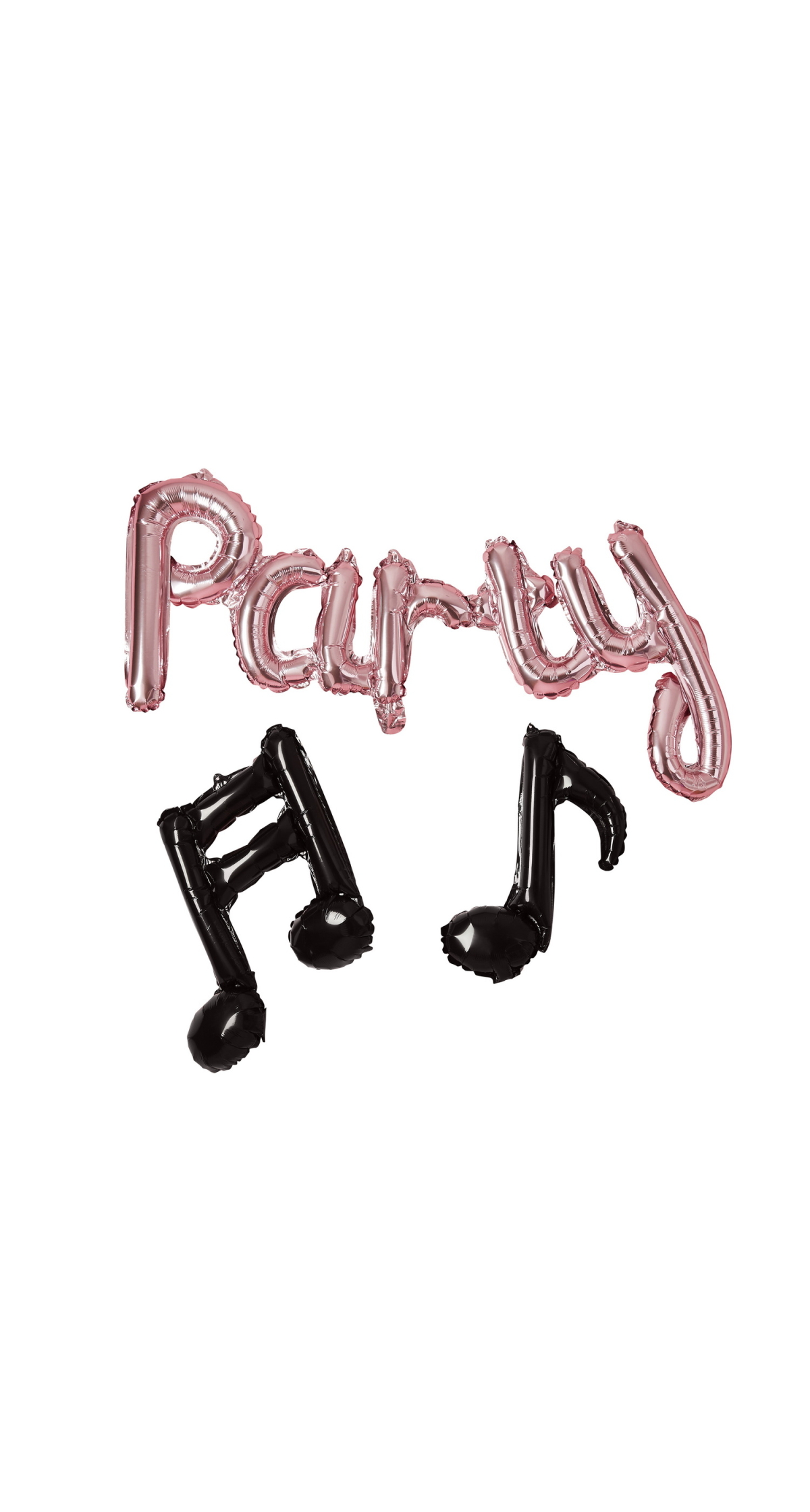 Rose Gold Party Musical Note 14 Foil Balloon Garland - Image 2