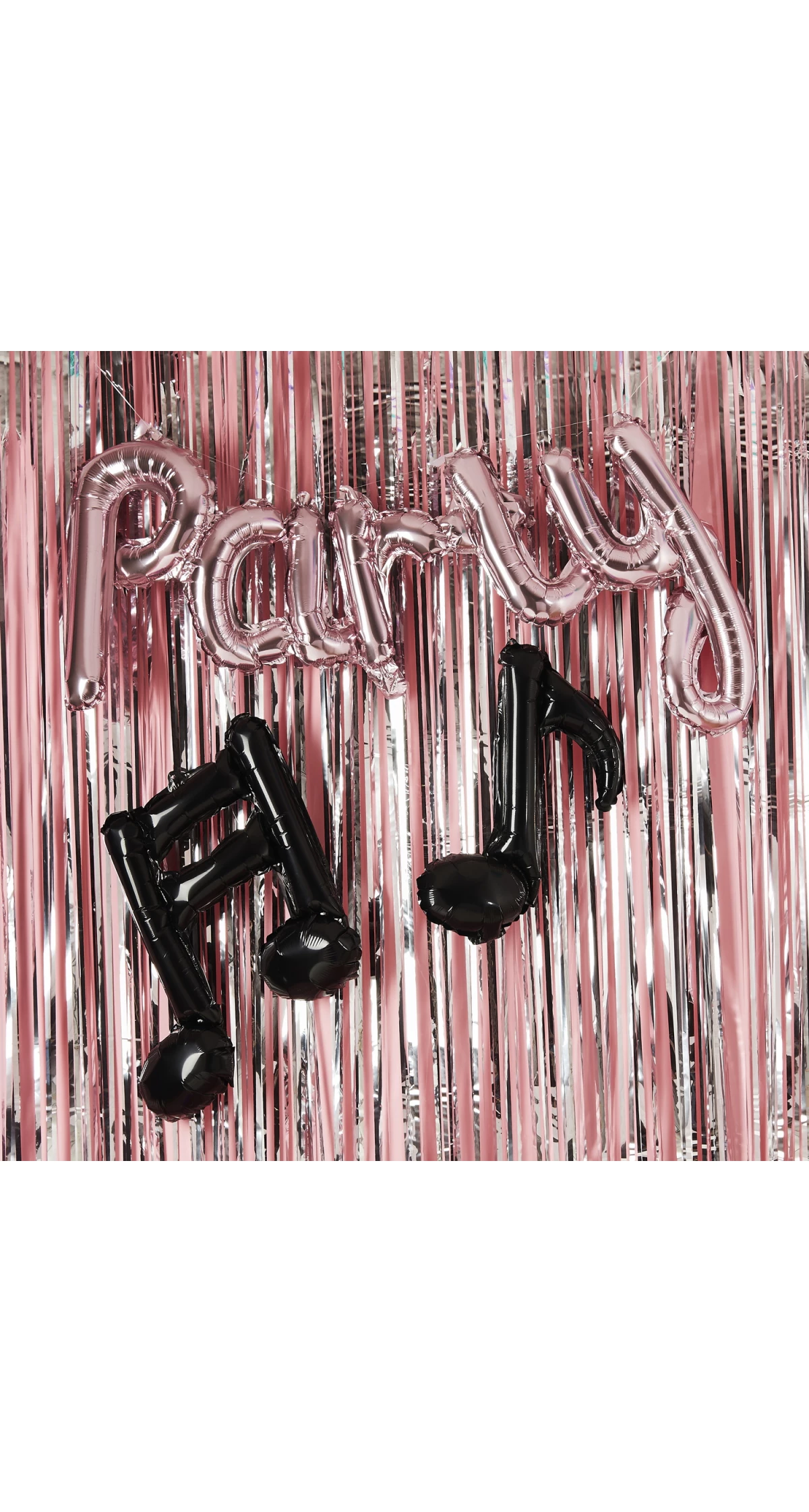 Rose Gold Party Musical Note 14 Foil Balloon Garland - Image 4