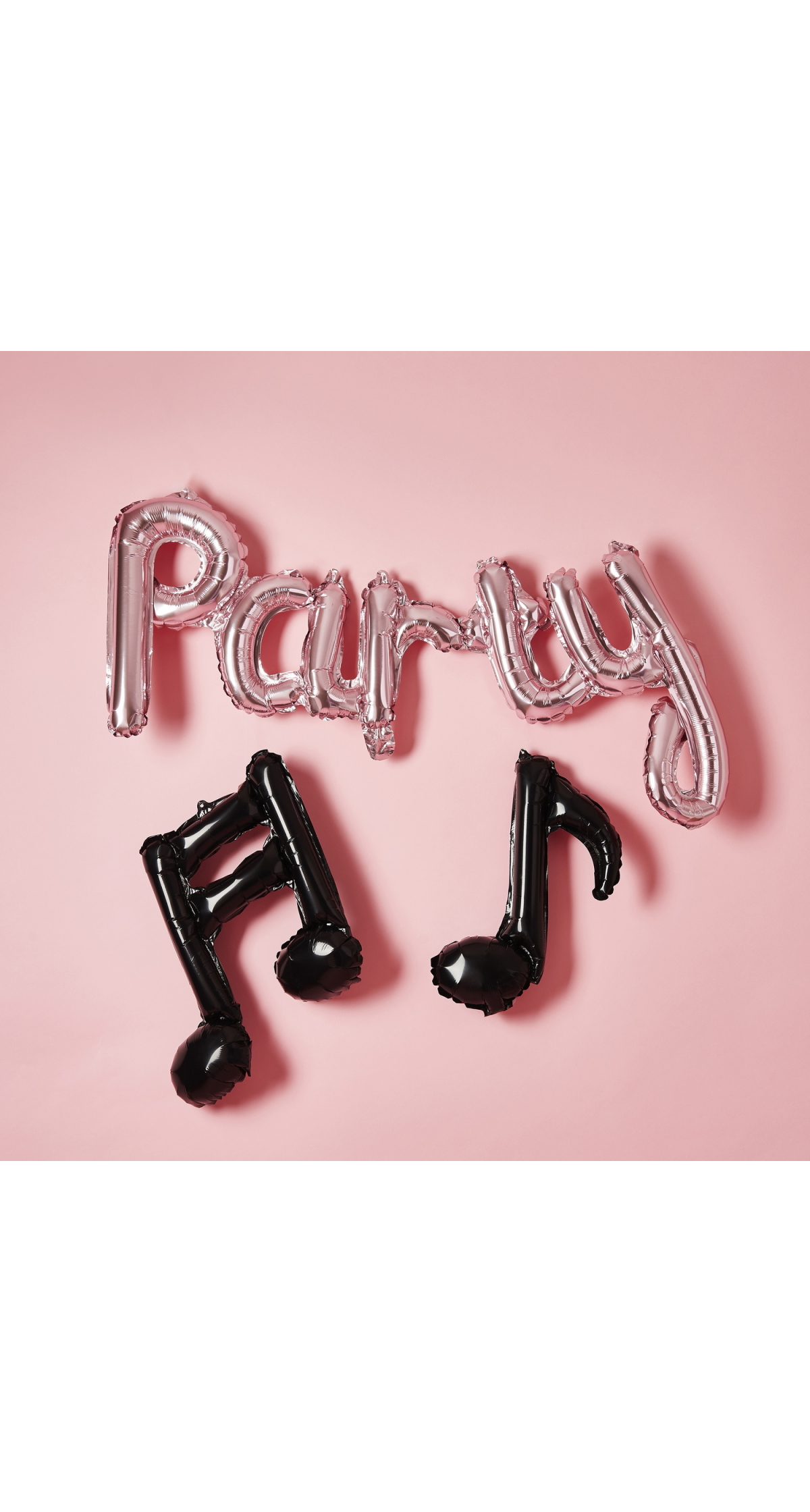 Rose Gold Party Musical Note 14 Foil Balloon Garland