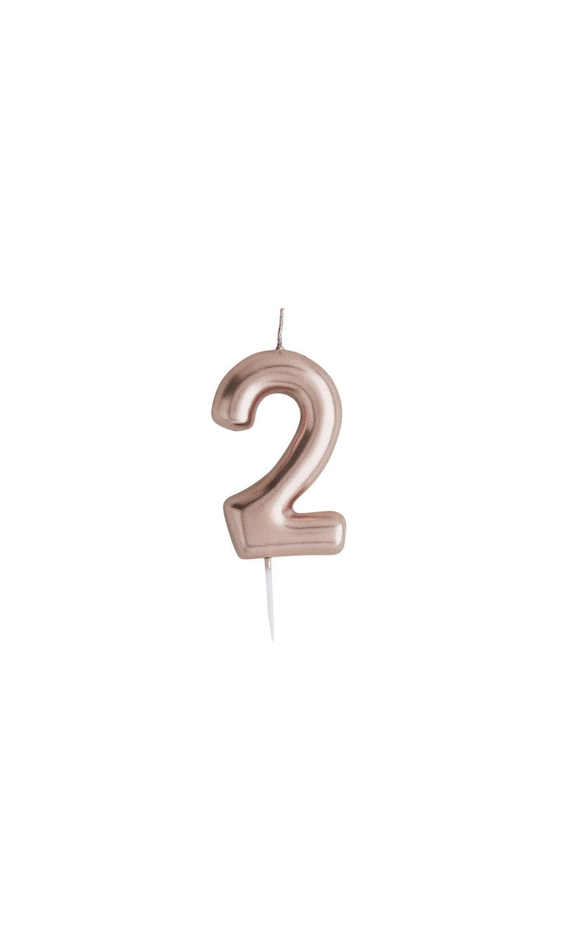 Rose Gold No.2 Candle (H)83x(W)37mm