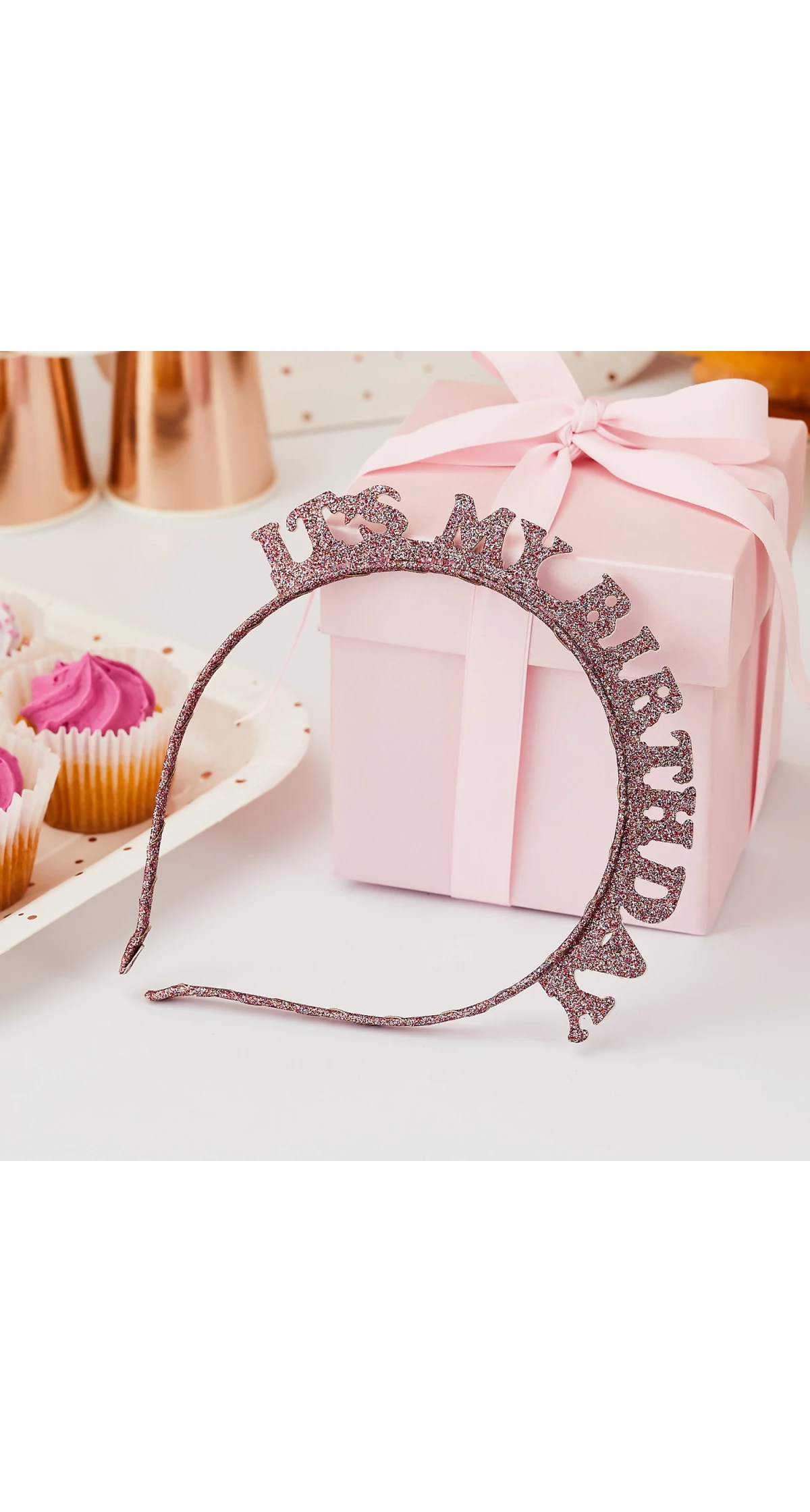 Rose Gold Birthday Headband - Image 4