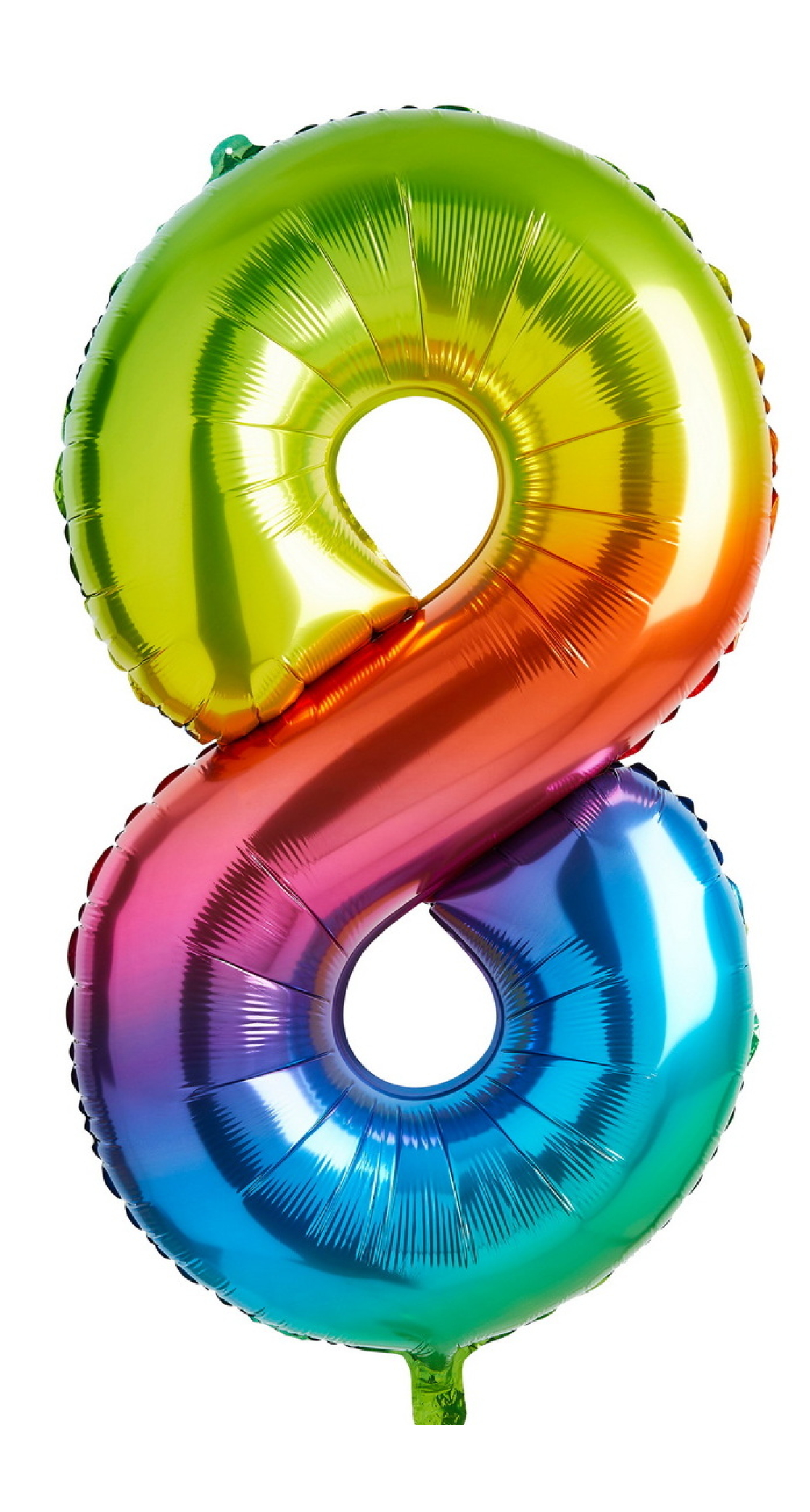 34 Inch Foil Balloon Number 8 – Rainbow