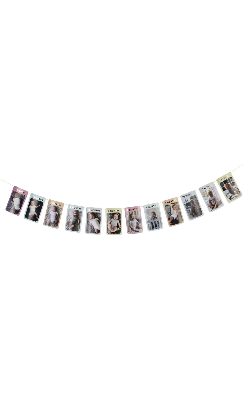 Milestone Photo Banner With 12 Cards