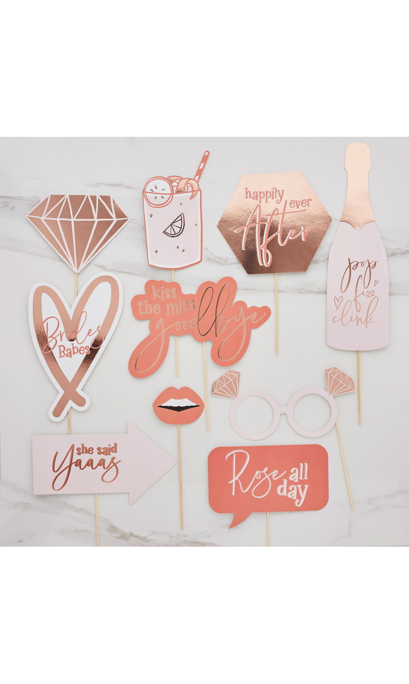 Hen Party Photo Booth Props 10pk