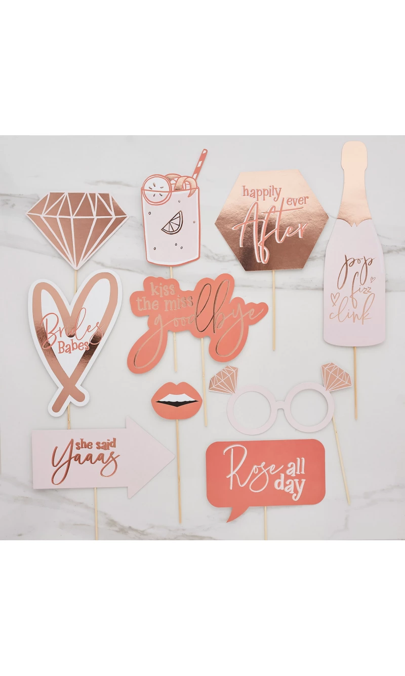 Hen Party Photo Booth Props 10pk