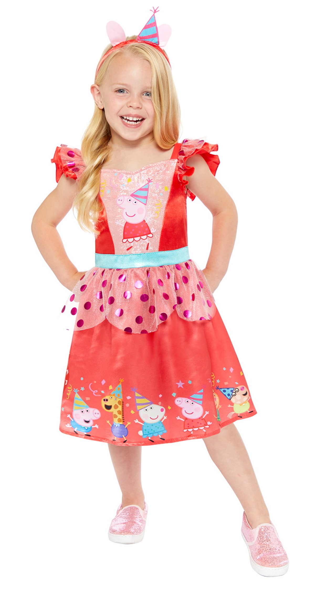 Official Licensed Peppa Pig Party Dress Costume - Age 2 to 3 Years
