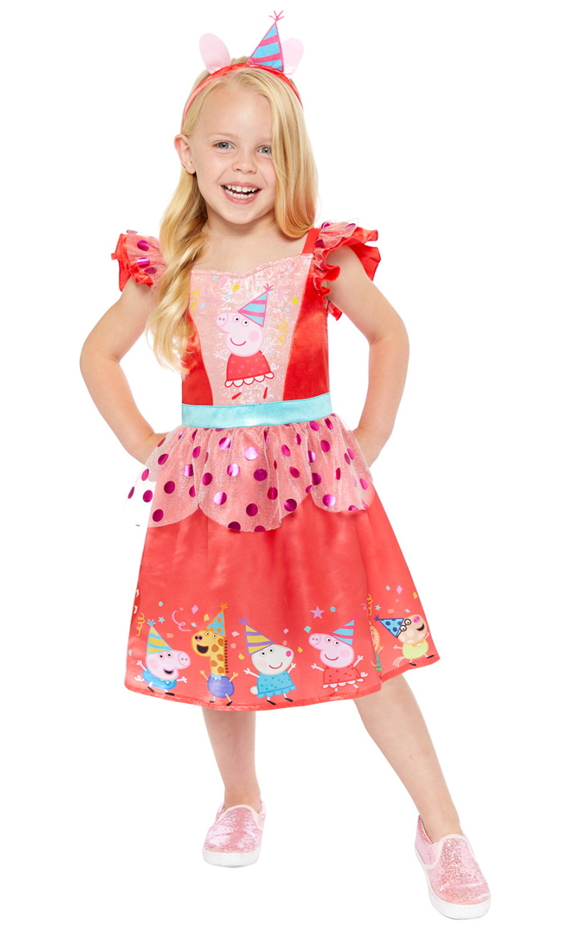 Official Licensed Peppa Pig Party Dress Costume - Age 2 to 3 Years