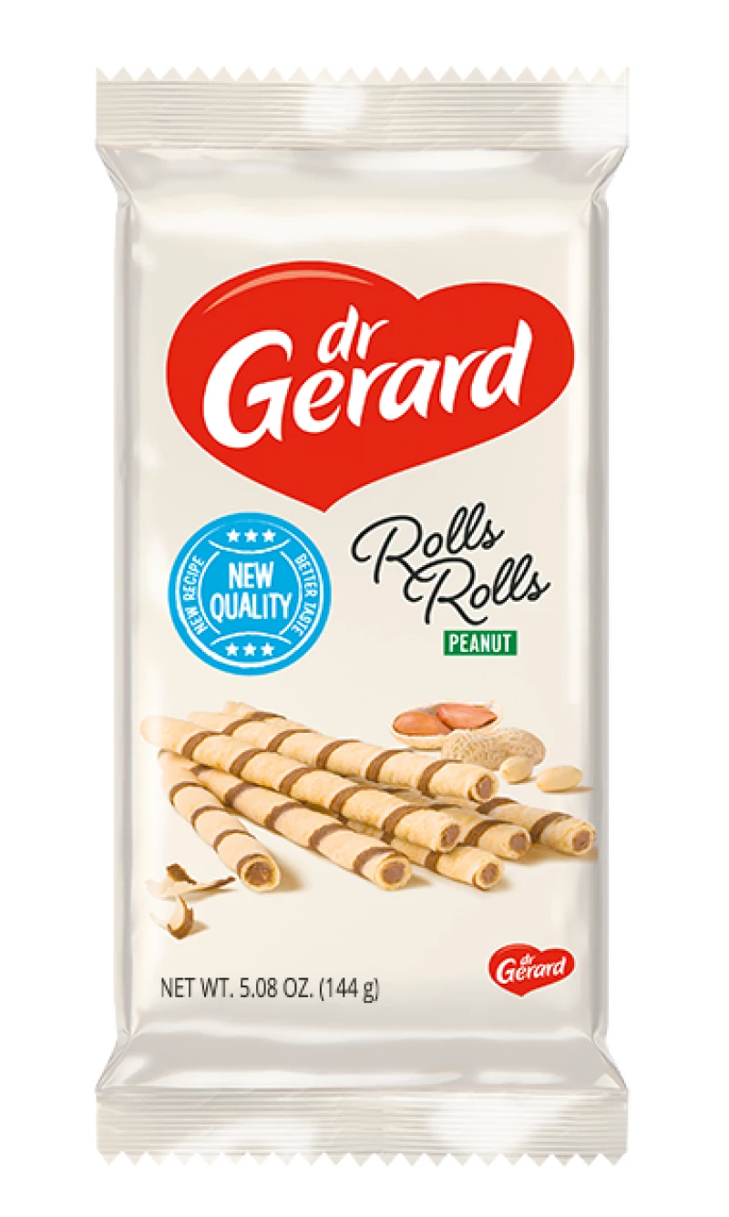 Dr Gerard Wafer Rolls Rolls Peanut Cream - 112g