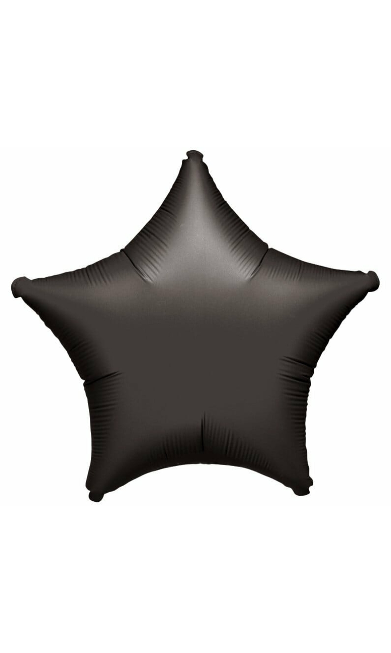 Black Star Foil Balloon (18" / 48cm)