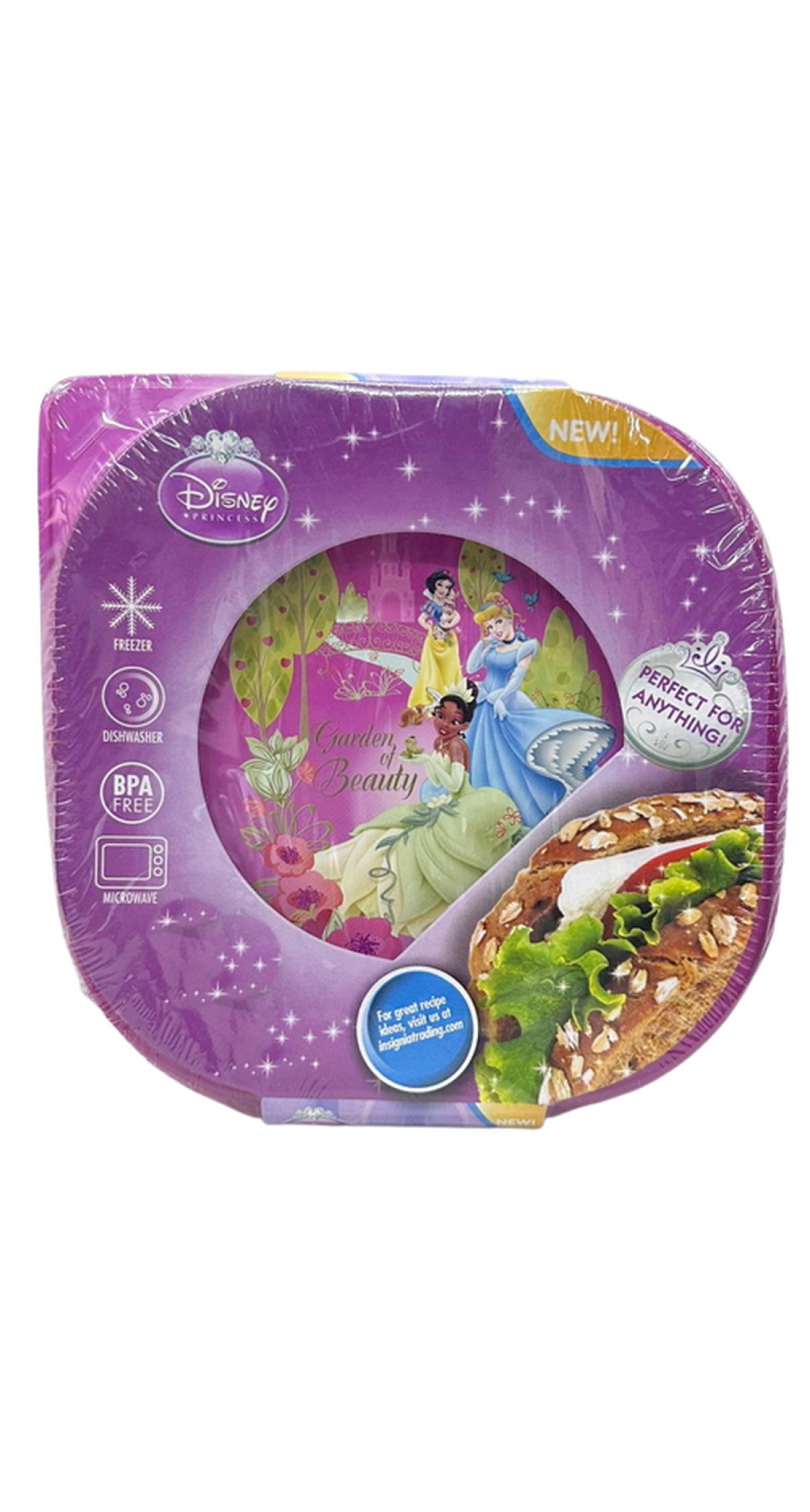 Disney Pincess Plastic Lunch Box - 2pcs