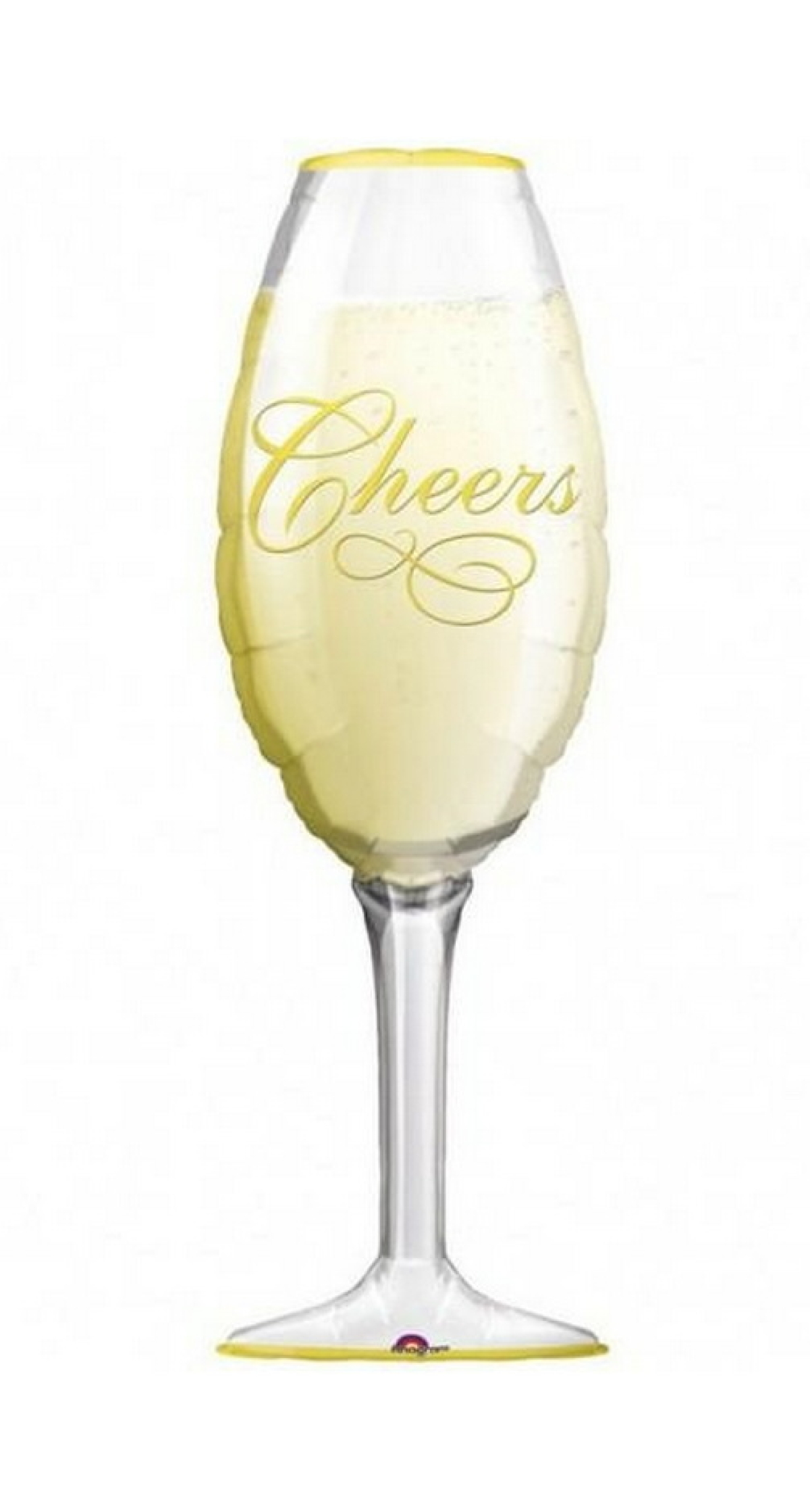 Mini Shape Cheers Champagne Glass 14 Inch Foil Balloon - Air Fill Only