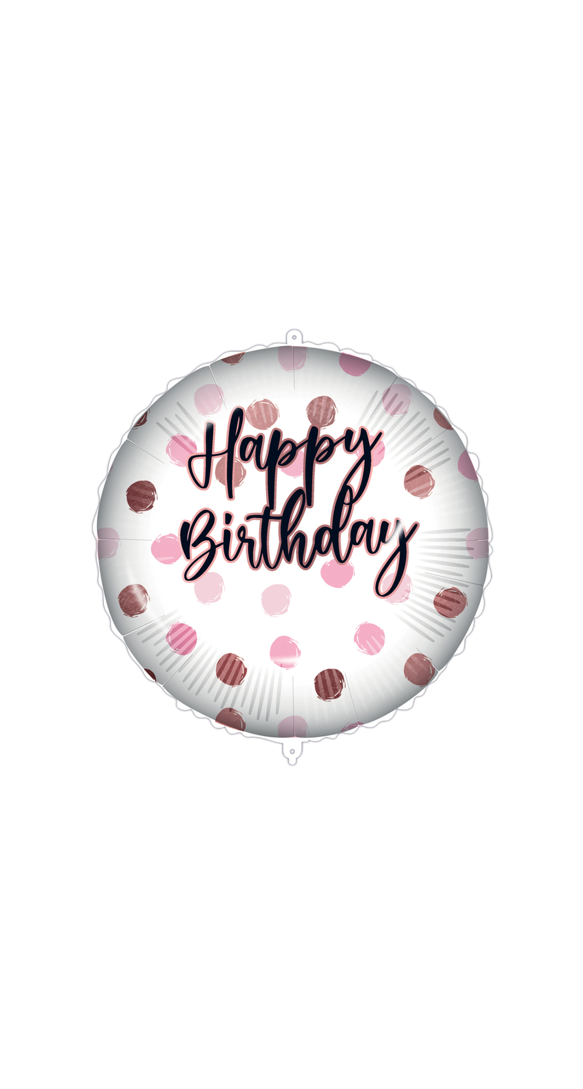 Personalised Happy Birthday Pink Foil Balloon 18"/46cm - Image 2