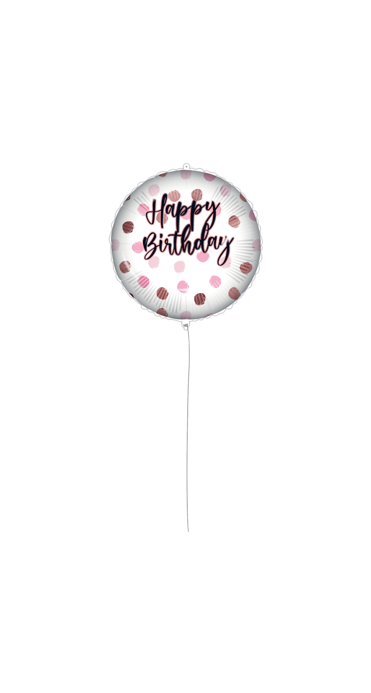 Personalised Happy Birthday Pink Foil Balloon 18"/46cm - Image 4