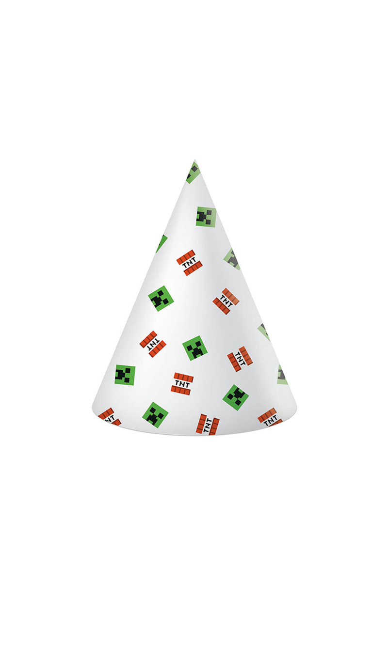 Minecraft FSC Paper Hats - 6pk