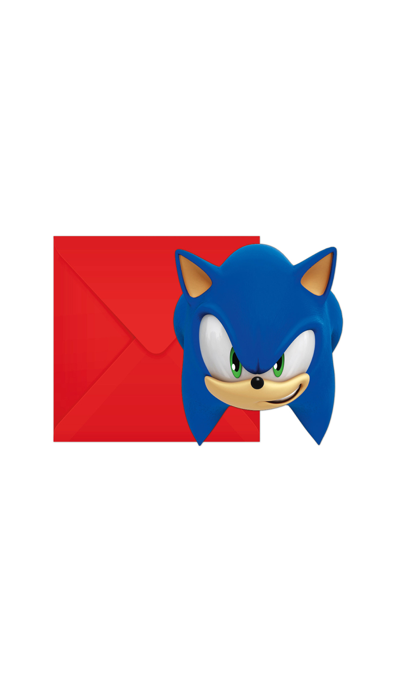 Sonic Speed FSC Die-Cut Invitations & Envelopes - 6pk
